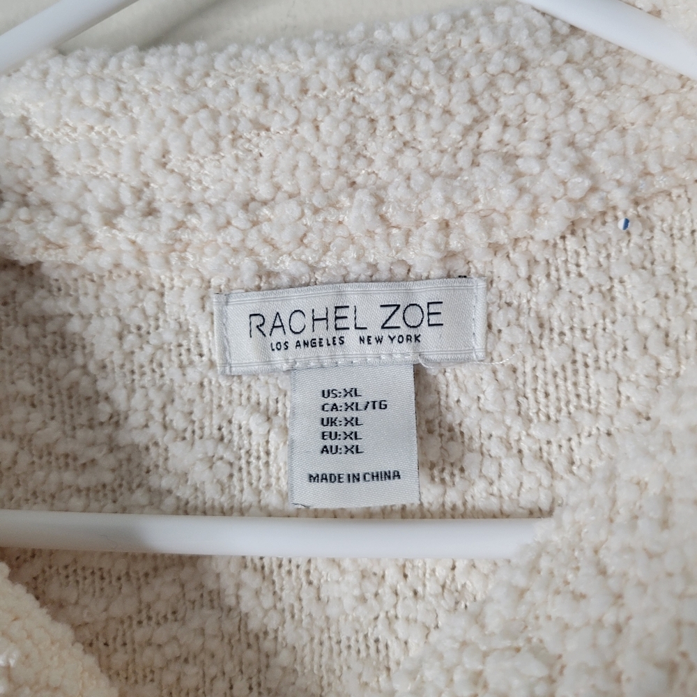 Rachel Zoe Cream Sherpa Pullover - Picture 6 of 7